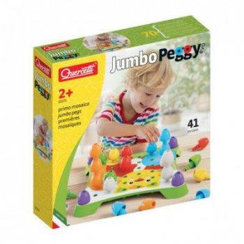 Juego de motricidad con clavos Jumbo Peggy Evo - Quercetti 02272 QU02272 QUERCETTI, incluye 41 piezas