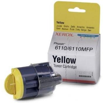 Xerox 106R01273 Yellow Toner Cartridge for Phaser 6110 - 1000 Pages