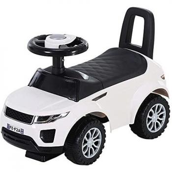 HOMCOM Quad Correpasillos Niño Coche sin Pedales para Bebé Juguete Andador Estilo Carrera con Orador 62x28x41,5cm