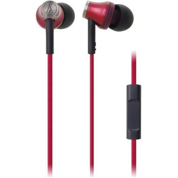 Auriculares In-ear Audio Technica ATH-CK330iS para smartphones en color rojo
