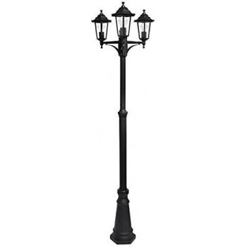 Farola exterior Auriga 3xE27 negro