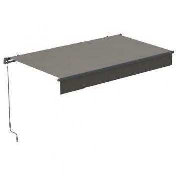 Toldo Taupe Impermeable 3 x 2 m Pisa - Estor Banne Manual con Protección UV y Estructura de Acero