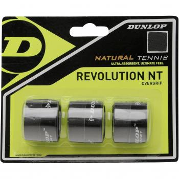 Dunlop over Grip Revolution NT 3 unidades, negro, ONE SIZE, 613238