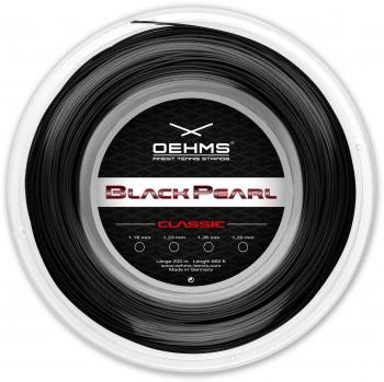 Cordaje de Oehms, color negro, 200 m, 1,18/1,23/1,26/1,29 mm de diámetro, monofilamento, cuerda de tenis de copoliéster, Negro
, 1,29 mm