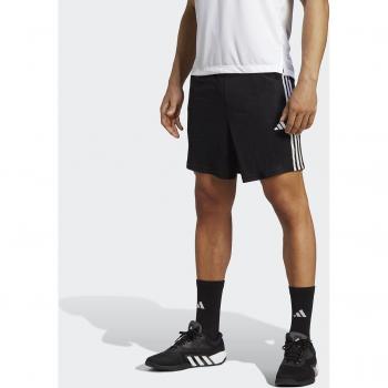 adidas 3 Stripe Essentials Pique Training Shorts Mens Black/White L