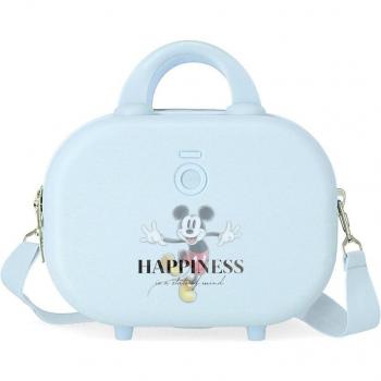 Disney - Neceser ABS 100 Happiness Adaptable a Trolley Turquesa/Azul con Capacidad de 9L