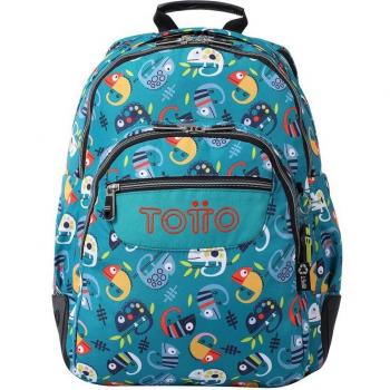 TOTTO - Mochila escolar eco-friendly Egreth - Crayoles-4DR