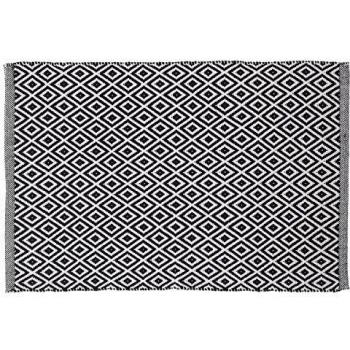 Sealskin Alfombra de baño Trellis negro y blanco 60x90 cm Multicolor
