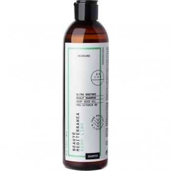 Beauté Mediterranea Ultra Shoothed Shampoo Reparador Antiirritación Sin Sulfatos Vegano 89% Ingredientes Naturales 300 ml