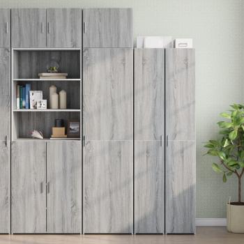Armario estrecho Sonoma Móvil Fino Gris 50x42,5x225 cm en Aglomerado