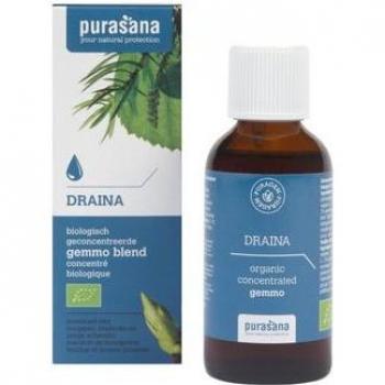 Purasana Draina Gemoterapia 50ml - Suplemento natural para la eliminación de toxinas, formulado con extractos de gemas y plantas, en formato líquido de 50 ml
