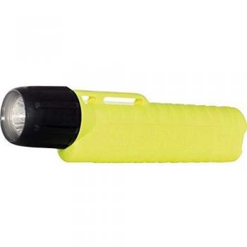 Lámpara de Casco LED RFL UK 4AA Neón Amarillo con Interruptor Trasero, 225 lm y Alcance de 192 m