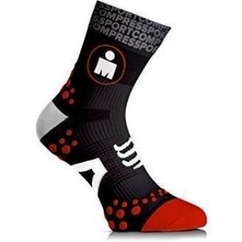 Compressport Calcetines Ironman Pro Racing Socks Run V2.1 High Negros - T1