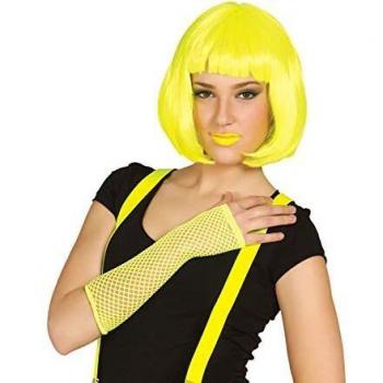 Guante de rejilla amarillo neón de Punky