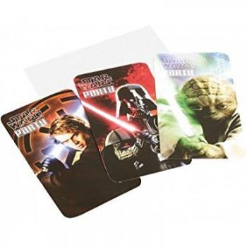 Bolsa de 6 Invitaciones de Star Wars con sobres