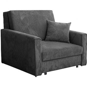 Sillón Columbus 190 Tapiz Metal con Función de Cama y Espacio de Almacenamiento 103x85x98cm