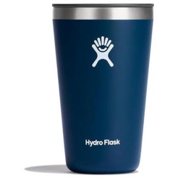 Vaso de viaje Hydro Flask All Around™ 16 oz (473 ml) - Acero inoxidable, color índigo, tapa a prueba de derrames y apto para lavavajillas