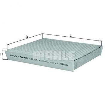 Mahle Siervo filtro lak457 Interior filtro de aire
