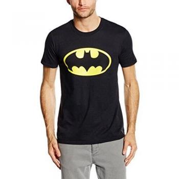 DC Comics Batman Logo - Camiseta Hombre, Color Negro, Talla M