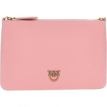 PINKO Classic Flat Shoulder Bag in Pink - Size: ONE SIZE - Female