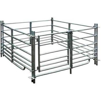 vidaXL 4-Panel Sheep Pen Galvanised Steel 137 x 137 x 92 cm