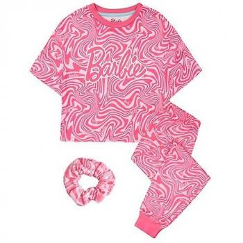 Conjunto de pijama Barbie Girls Rosa 9-10 Years, incluye camiseta de manga corta con estampado de Barbie y pantalones cortos a juego, fabricado en algodón suave y transpirable, ideal para niñas de 9 a 10