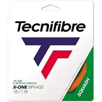 Cordaje de Squash Tecnifibre X-ONE BIPHASE 12 m 1.18 mm Rojo