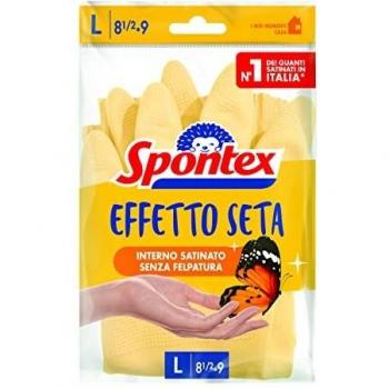 Guantes Spontex Silky Antibacterianos Talla Grande (2 Unidades)