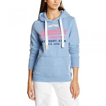 SUPERDRY G20010HNF1, Sudadera Para Mujer, Azul
