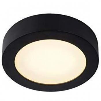 Lámpara de Techo LED Brice Ø18 cm Regulable 1x12W 3000K IP44 Negro