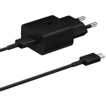 Cargador Universal de Dispositivo Móvil USB-C 20W Negro con Carga Rápida AC