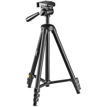 Tripode Fotográfico National Geographic NGHPHMIDI Pequeño con Cabezal 3 Vías, Liberación Rápida, 4 Secciones de Piernas, Cierre por Palanca, Capacidad de Carga hasta 1 kg