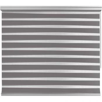 Estor Enrollable Premium Noche & Día Platinum Plata 200x250 cm