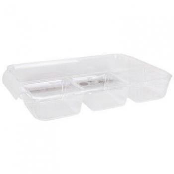 Organizador Multiusos Confortime Transparente Plástico (37,5 x 23,5 x 5 cm)