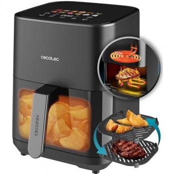 Freidora de Aire sin Aceite Cecofry&Grill Duoheat 4000 - 4L, Doble Resistencia, 1900W, Temperatura Regulable 40-200°C, con Pared Divisoria M