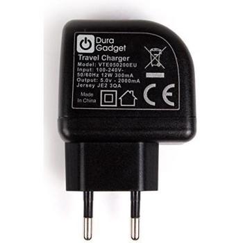 DURAGADGET Cargador con Enchufe Europeo para Alcatel Idol 4 / 4S / Pop 4 / 4S / 4 Plus - con Doble Entrada USB