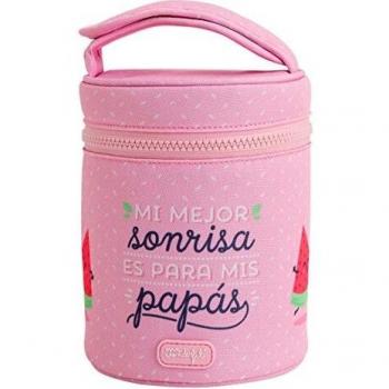 Termo solidos y liquidos 1.0L con funda Mr Wonderful - Rosa