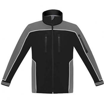 Wurko Chaqueta Soft Shell Abrigo de Trabajo, Negro