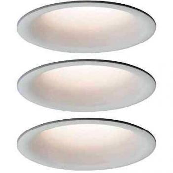 Lámpara empotrable LED Cymbal 3x6,8W IP44 regulable 530 lm 2700K blanco mate