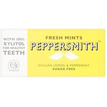 Peppersmith sin azúcar del xilitol mentas limón 15g