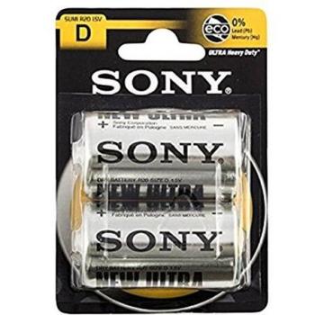 Sony Batería De Zinc-Carbono, Mono, D, R20, De 1,5 V Al Por Menor Blister