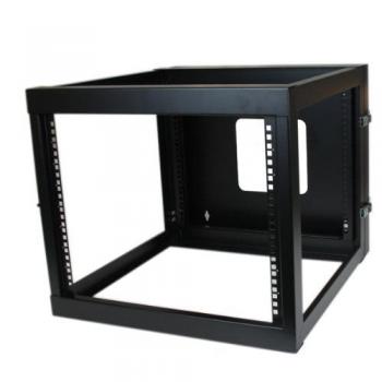 StarTech.com RK819WALLOH - Rack de Acero de Marco Abierto de Pared, con bisagra