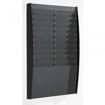 Panel Clasificador 2 x 10 Compartimentos, 865 x 544 x 106 mm, Negro