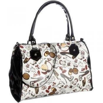 Giesswein Damentasche 55/10/40068-001 - Bolso con asas de cuero para mujer, color blanco, talla 30x21x15 cm