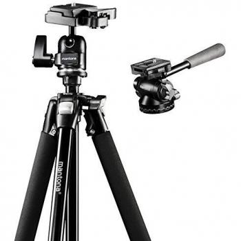 Mantona 20389 - Trípode Completo, Negro