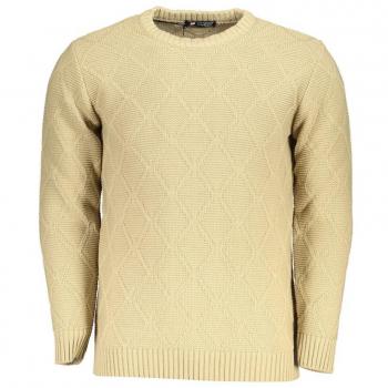 U.S. Polo Assn. Men's Diamond Pattern Crew Neck Sweater - Beige, Size: XXL