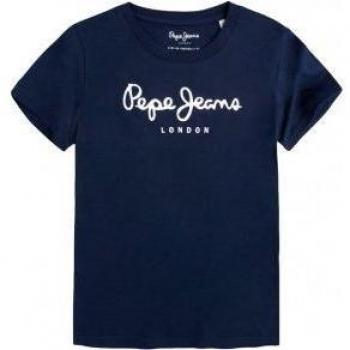 Pepe Jeans - Camiseta de niño manga corta con estampado Art N Marino