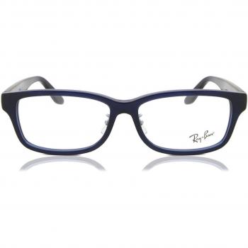 Ray-Ban RX5408D Col. 5986 Unisex Squadrata Blue Eyeglasses Size 57 (Frame Only) - Blue Light Block Available