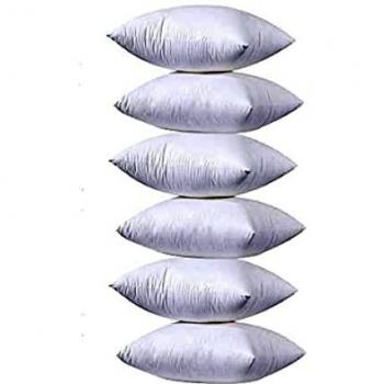 YIBO 6 Unidades de Relleno de Cojín 45 x 45 cm, Relleno de Cojín para Sofá o Cama, con Relleno de Algodón y Poliéster Reciclado, Suave e Indeformable, Hipoalergénicas, Juego de 2/4/6 Unidade