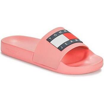 Tommy Jeans Women's Pink Flag Pool Slides